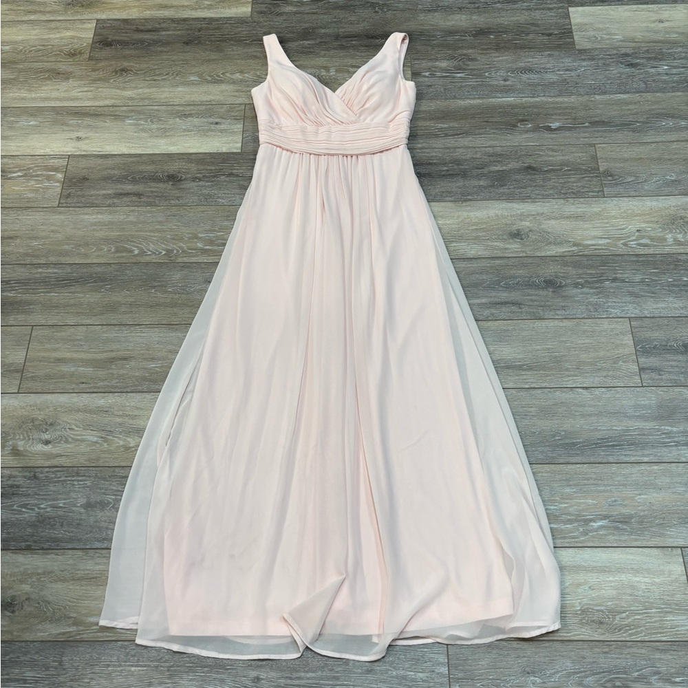 Bill Levkoff Light Blush Pink Chiffon Prom Dress